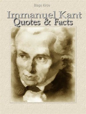 cover image of Immanuel Kant--Quotes & Facts